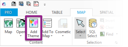 Map tab